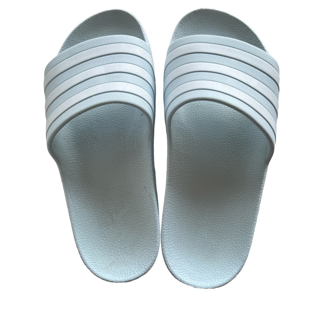 Adidas Adilette Slides Women’s 6 - light blue